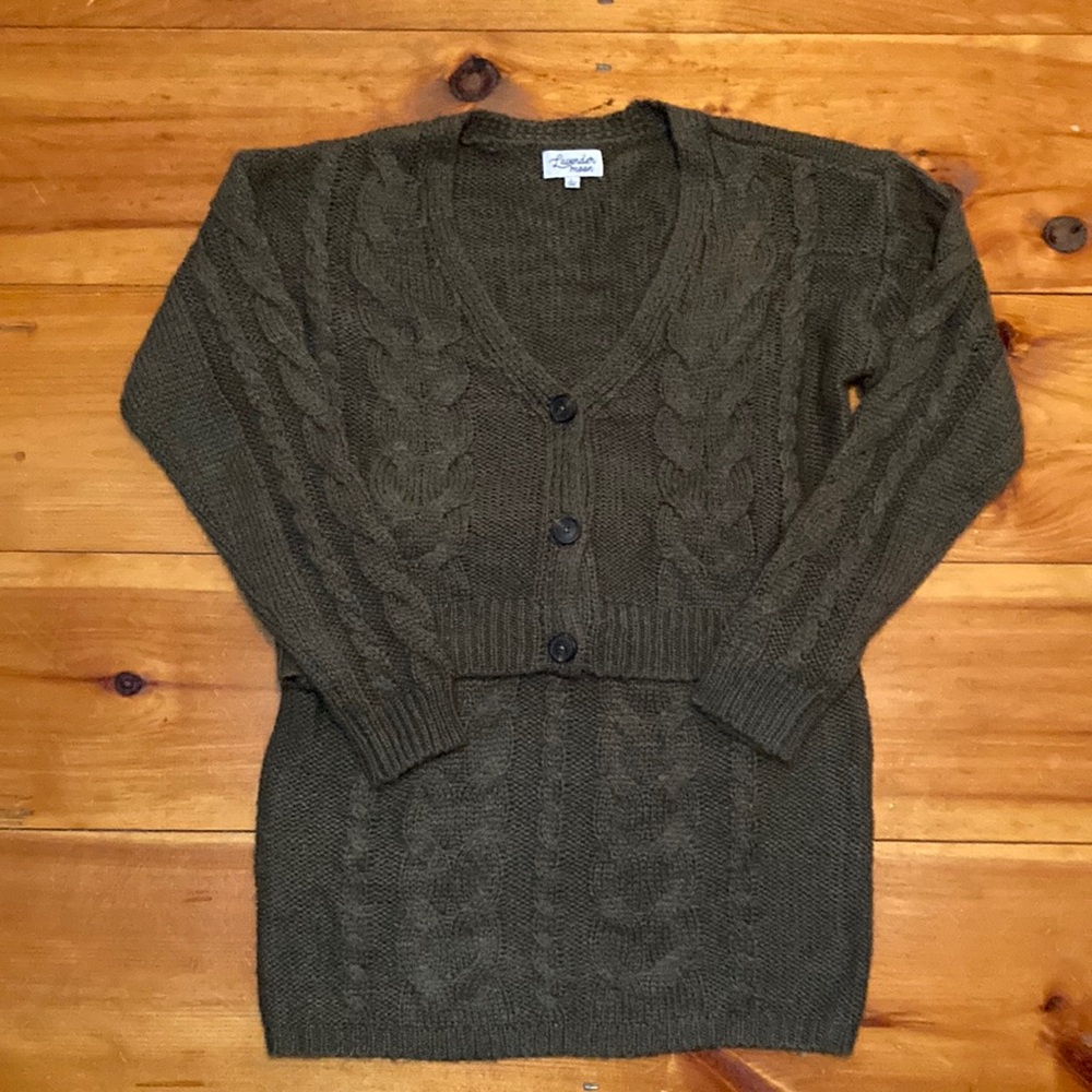 Lavender Moon Juniors Large Sweater Set